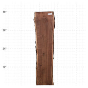 American Walnut Live Edge Slab - 48" x 11.5" x 1.25" - WAL-5-A