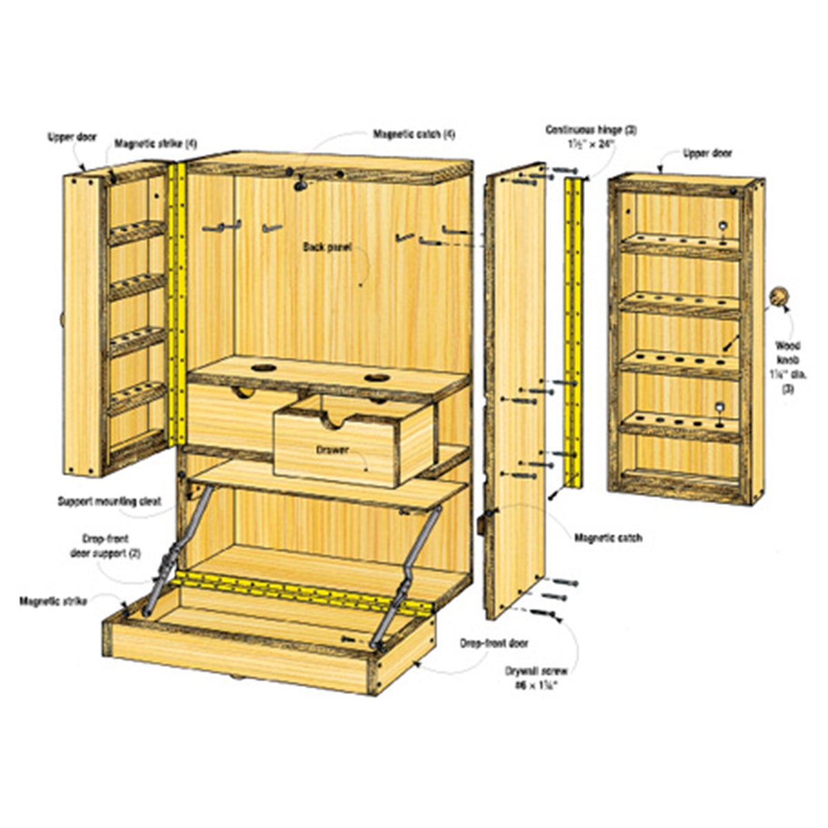 Woodsmith Router Bit Cabinet Plan