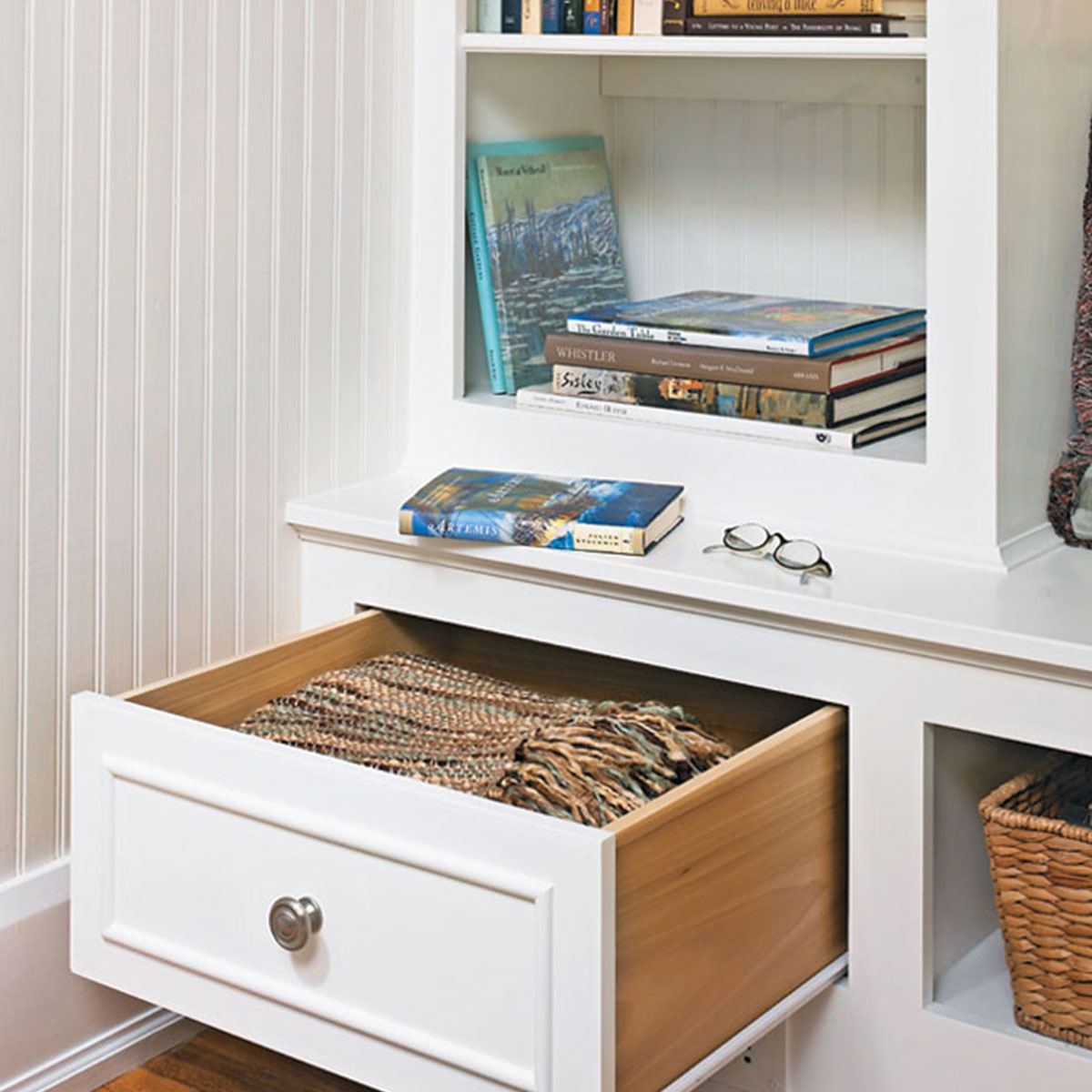 Woodsmith Built-In Book Nook Standard Plan & Premium Shop Drawings