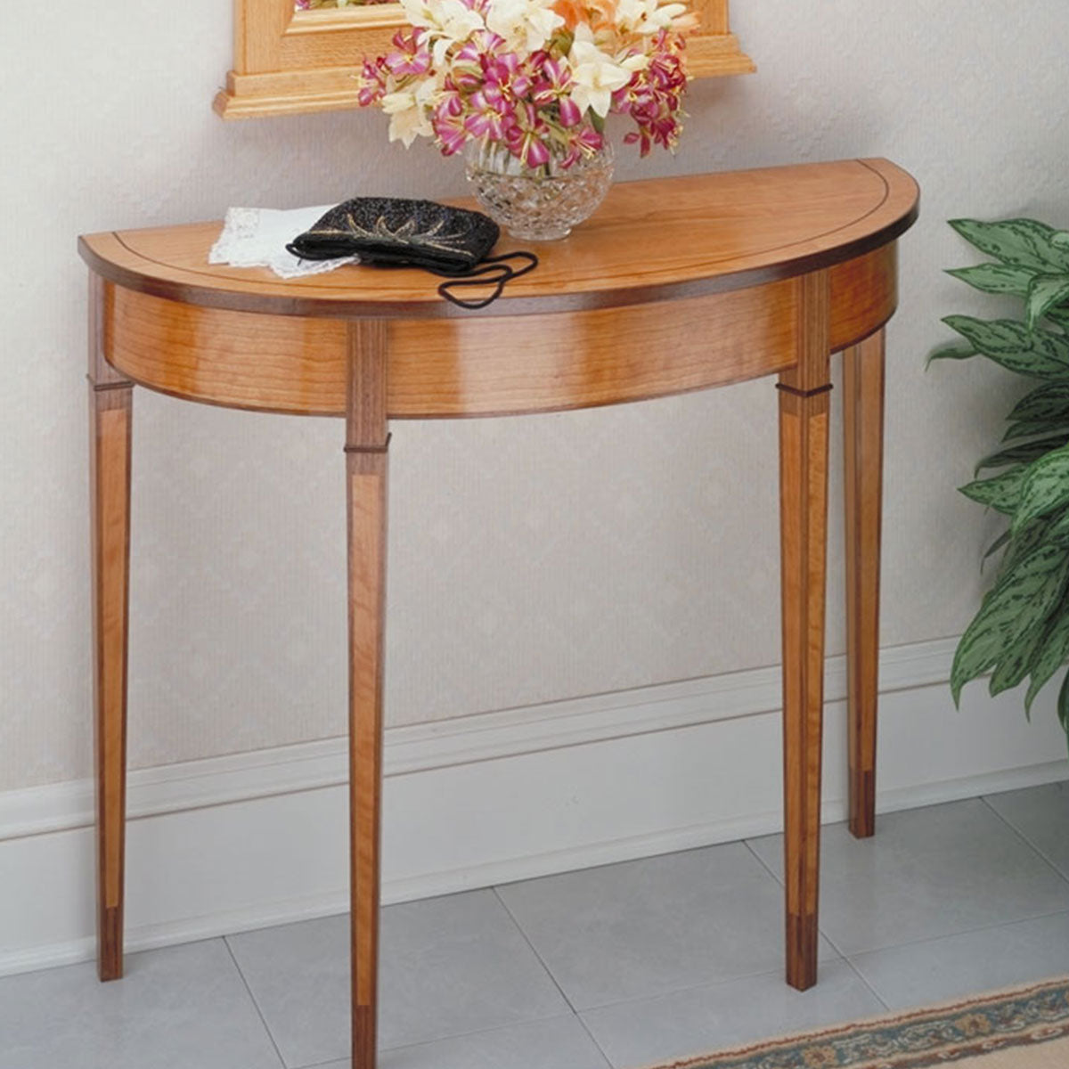 Woodsmith Curved-Front Hall Table Plan