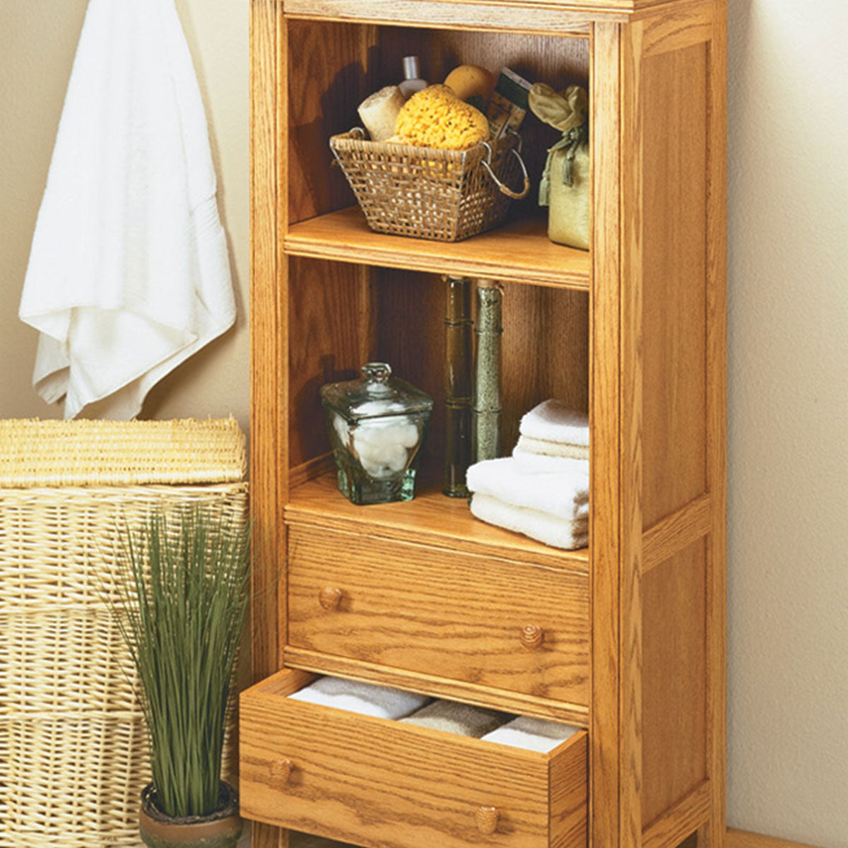 Woodsmith Bead-Front Bookcase Plan