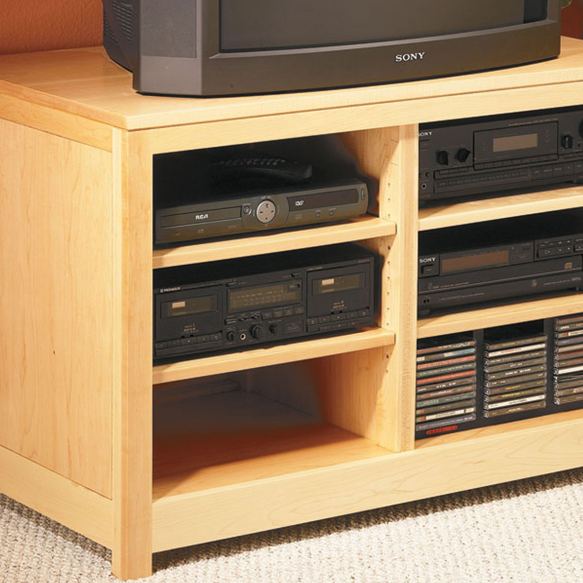Woodsmith Sectional Entertainment Center Plan