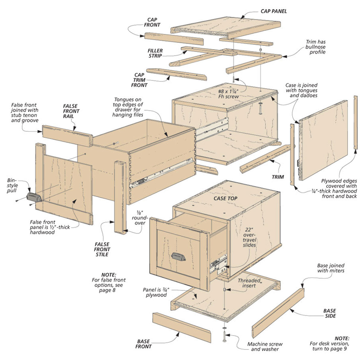 Woodsmith Modular File Cabinet Plan