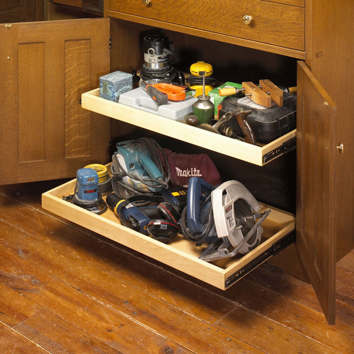 Woodsmith Classic Oak Tool Cabinet Plan