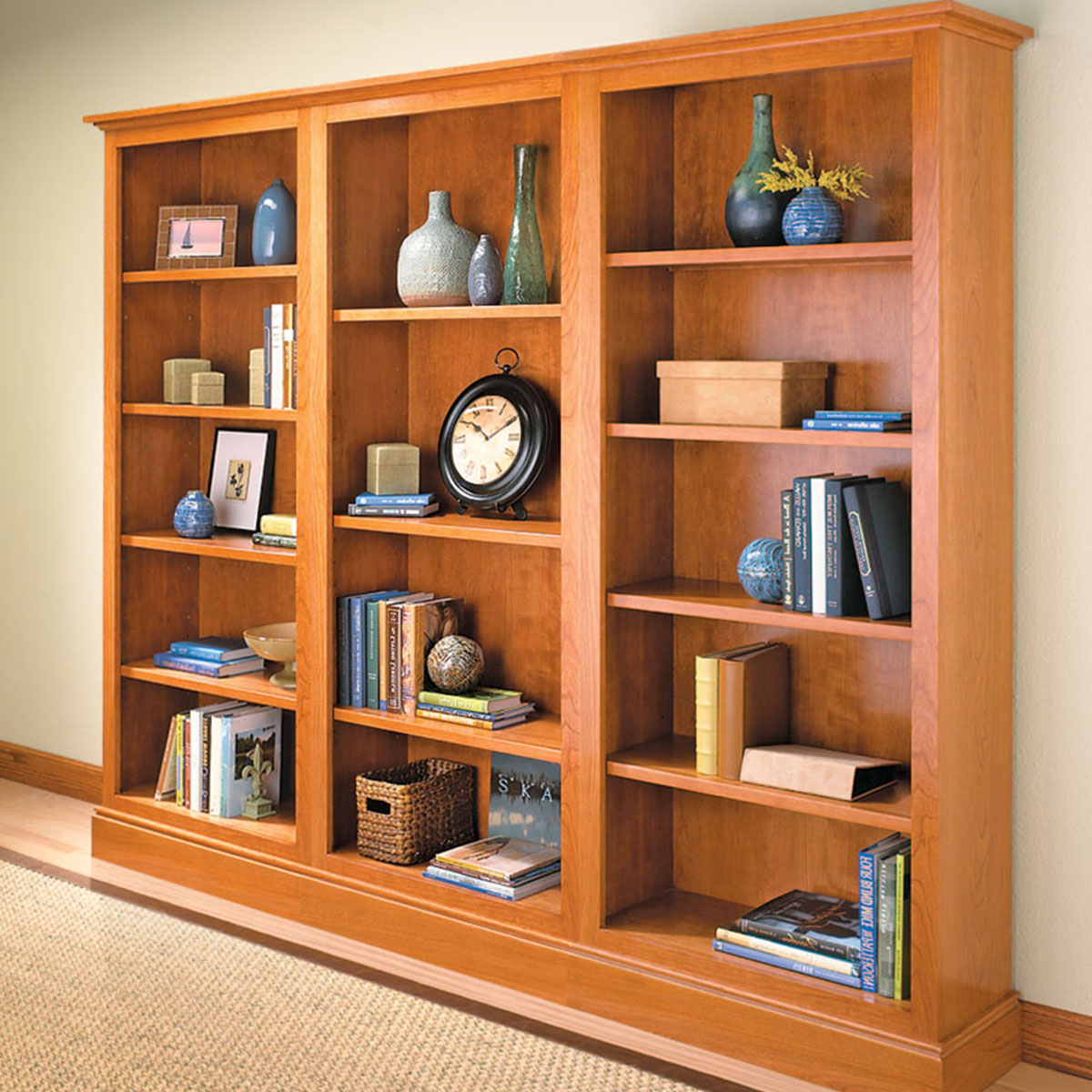 Woodsmith Classic Bookcase Standard Plan & Premium Shop Drawings