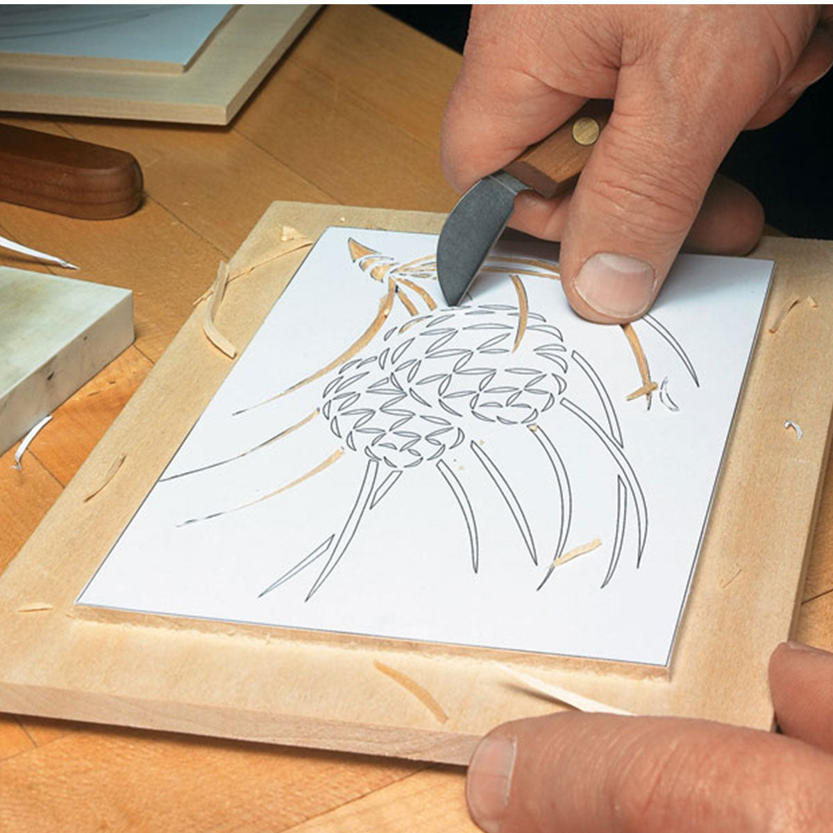 Woodsmith Chip-Carved Book Rack Plan