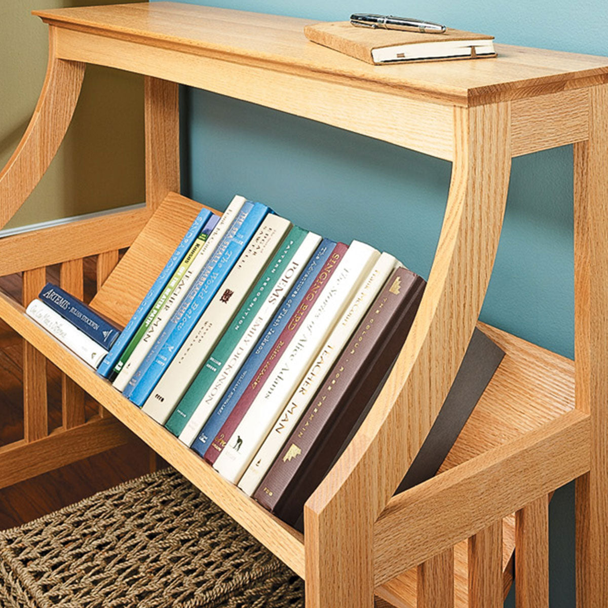 Woodsmith Trough-Style Bookrack Plan