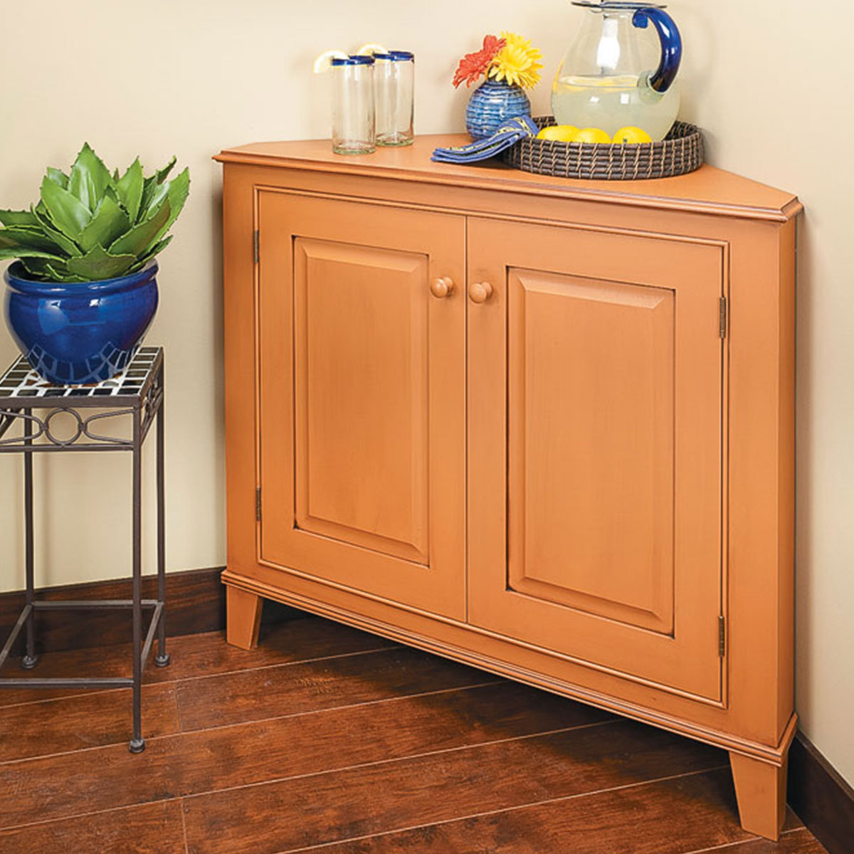 Woodsmith Classic Corner Cabinet Standard Plan & Premium Shop Drawings