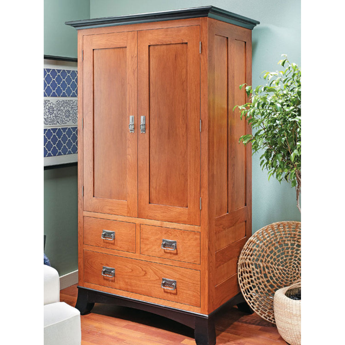 Woodsmith Cherry Armoire Standard Plan & Premium Shop Drawings - Digital Download