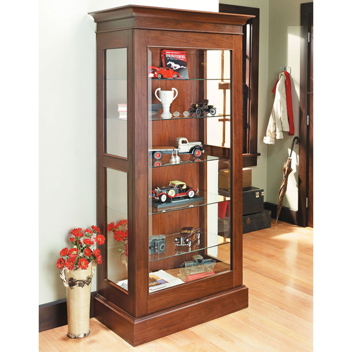 Woodsmith Display Cabinet Standard Plan & Premium Shop Drawings