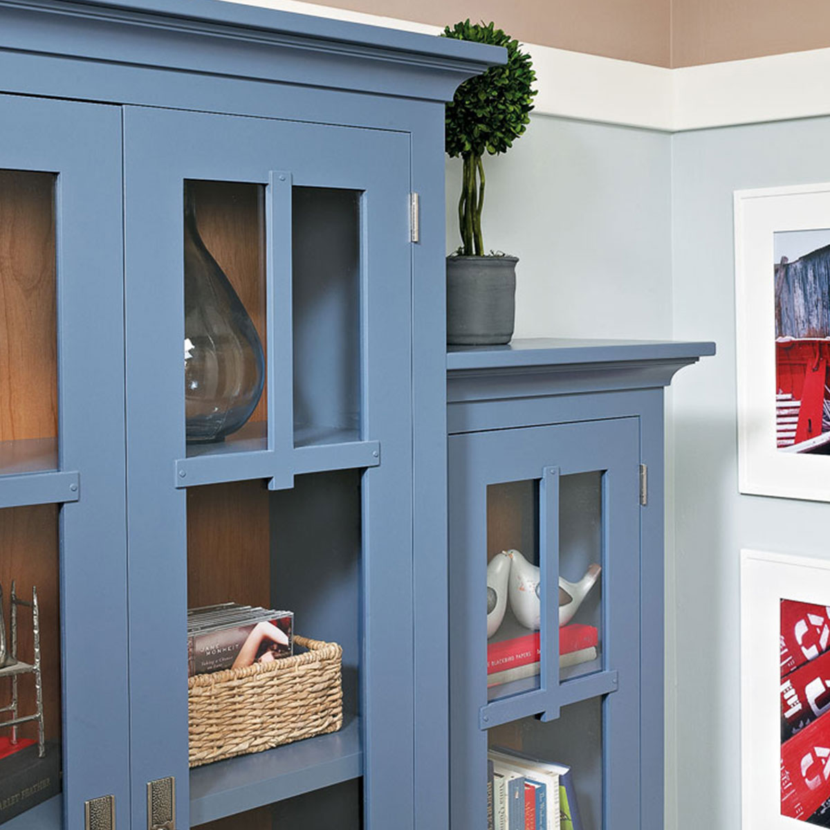 Woodsmith Step-Back Bookcase Standard Plan & Premium Shop Drawings