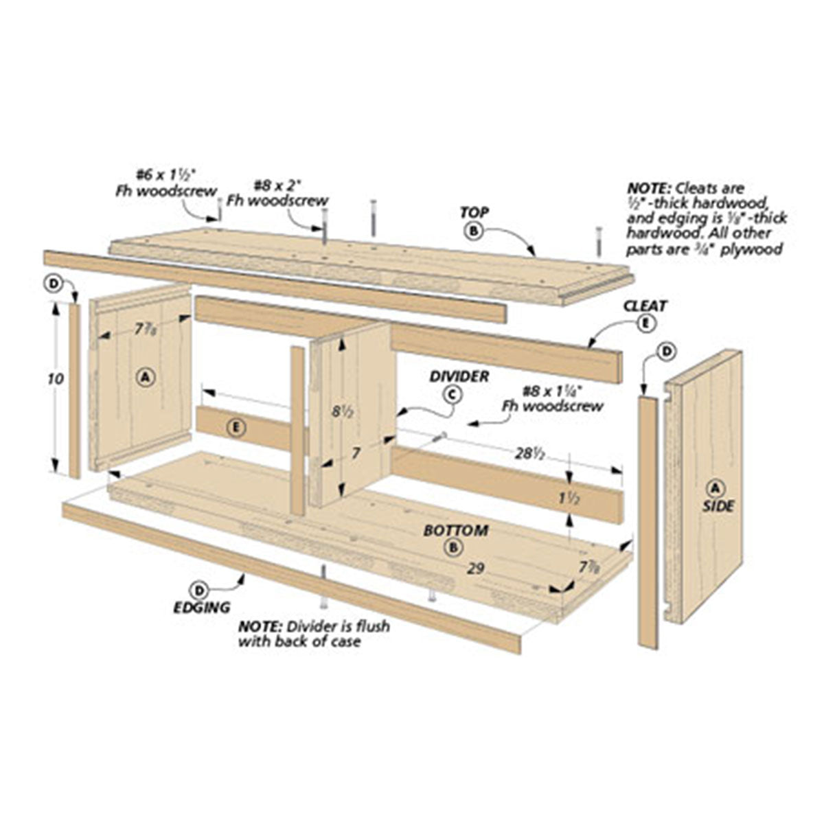 Woodsmith Modular Wall Shelves Plan