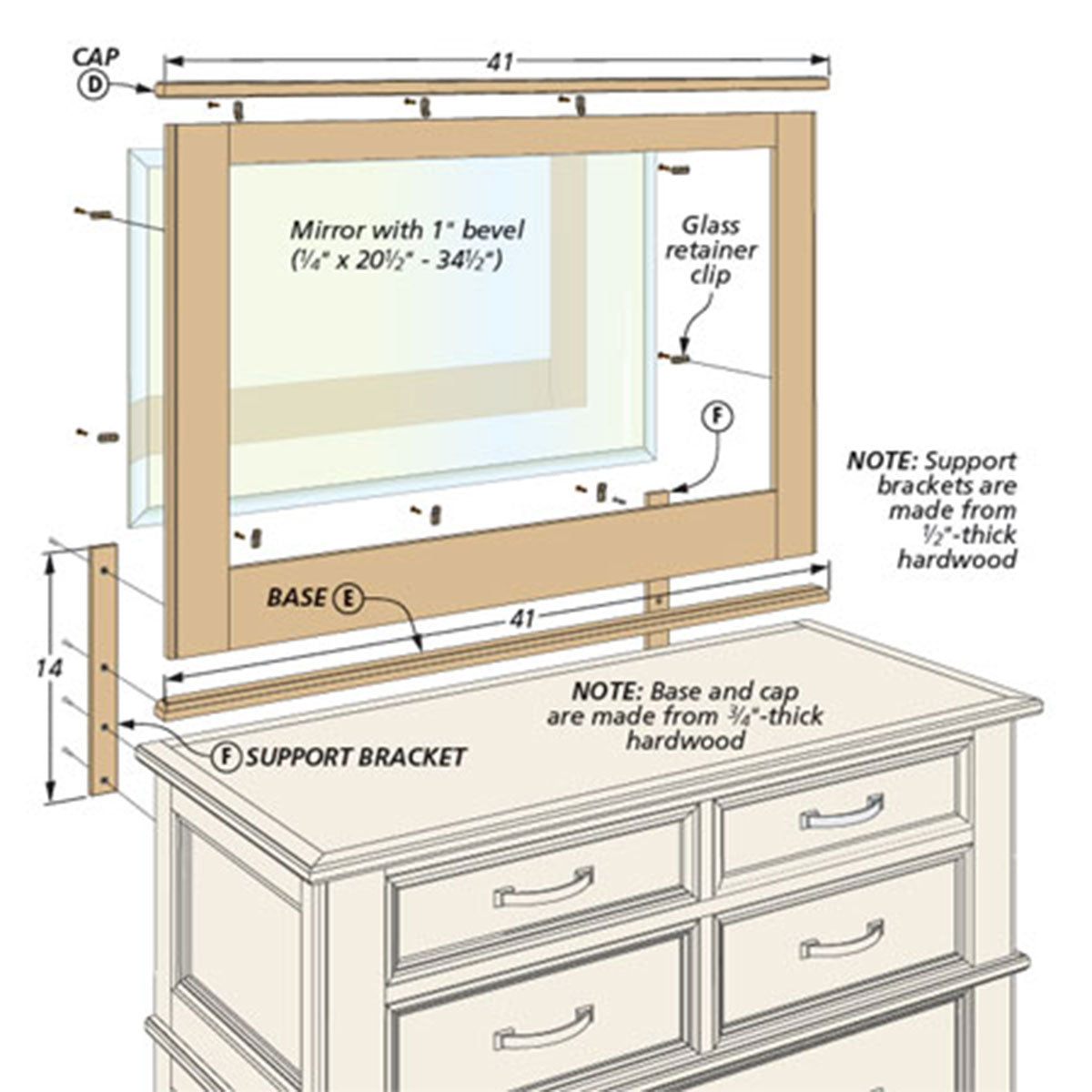 Woodsmith Bedroom Suite Oak Bedroom Mirror Plan