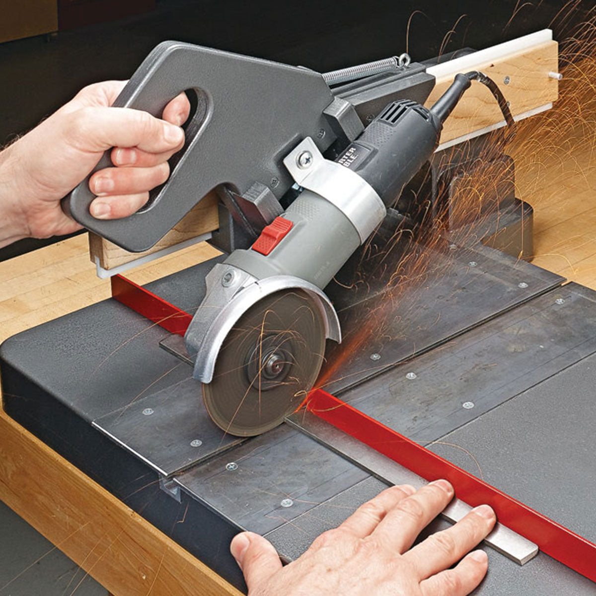 Woodsmith Sliding Cutoff Grinder Standard Plan & Premium Shop Drawings