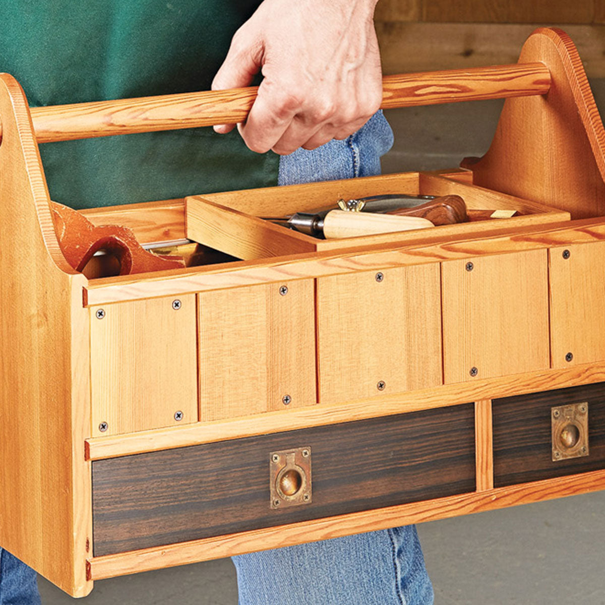 Woodsmith Go-Anywhere Tool Tote Standard Plan & Premium Shop Drawings