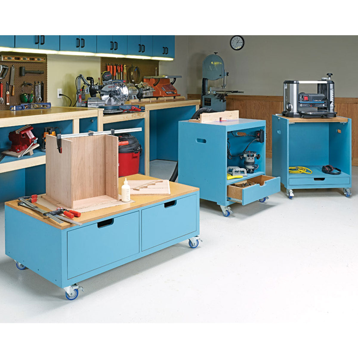 Woodsmith 3 Versatile Carts Standard Plan & Premium Shop Drawings
