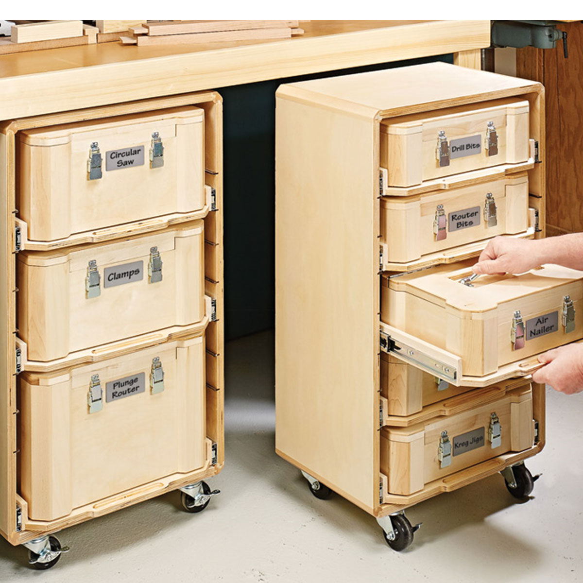 Woodsmith Modular Storage Boxes Standard Plan & Premium Shop Drawings