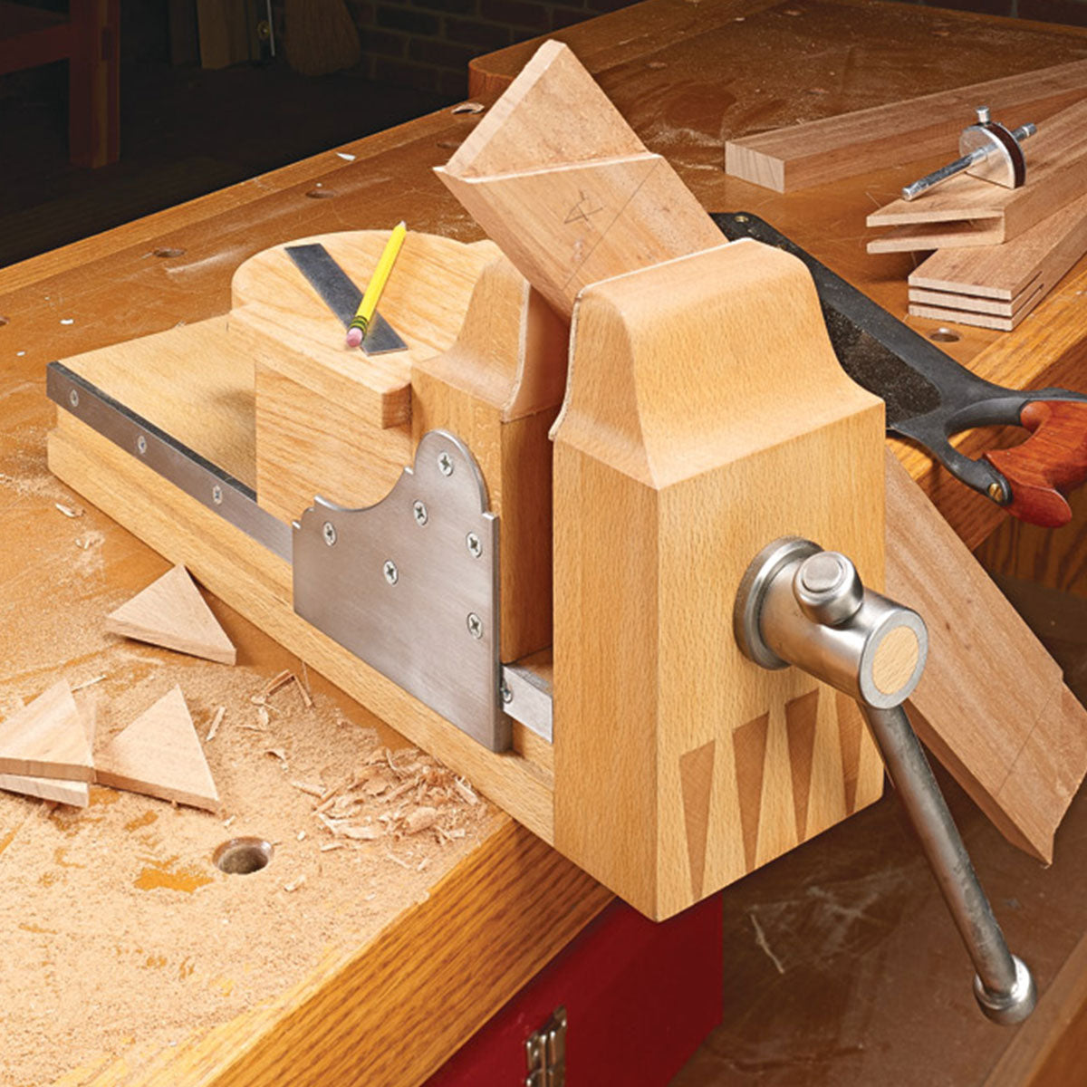 Woodsmith Multipurpose Auxiliary Vise Standard Plan & Premium Shop Drawings