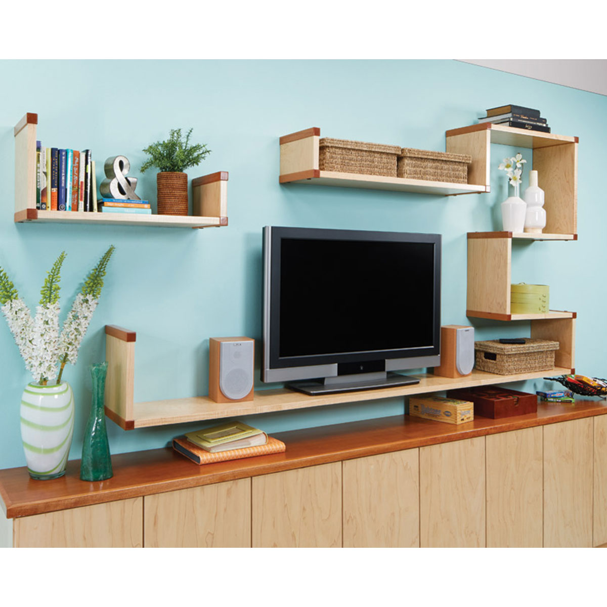 Woodsmith Floating Wall Shelves Standard Plan & Premium Shop Drawings