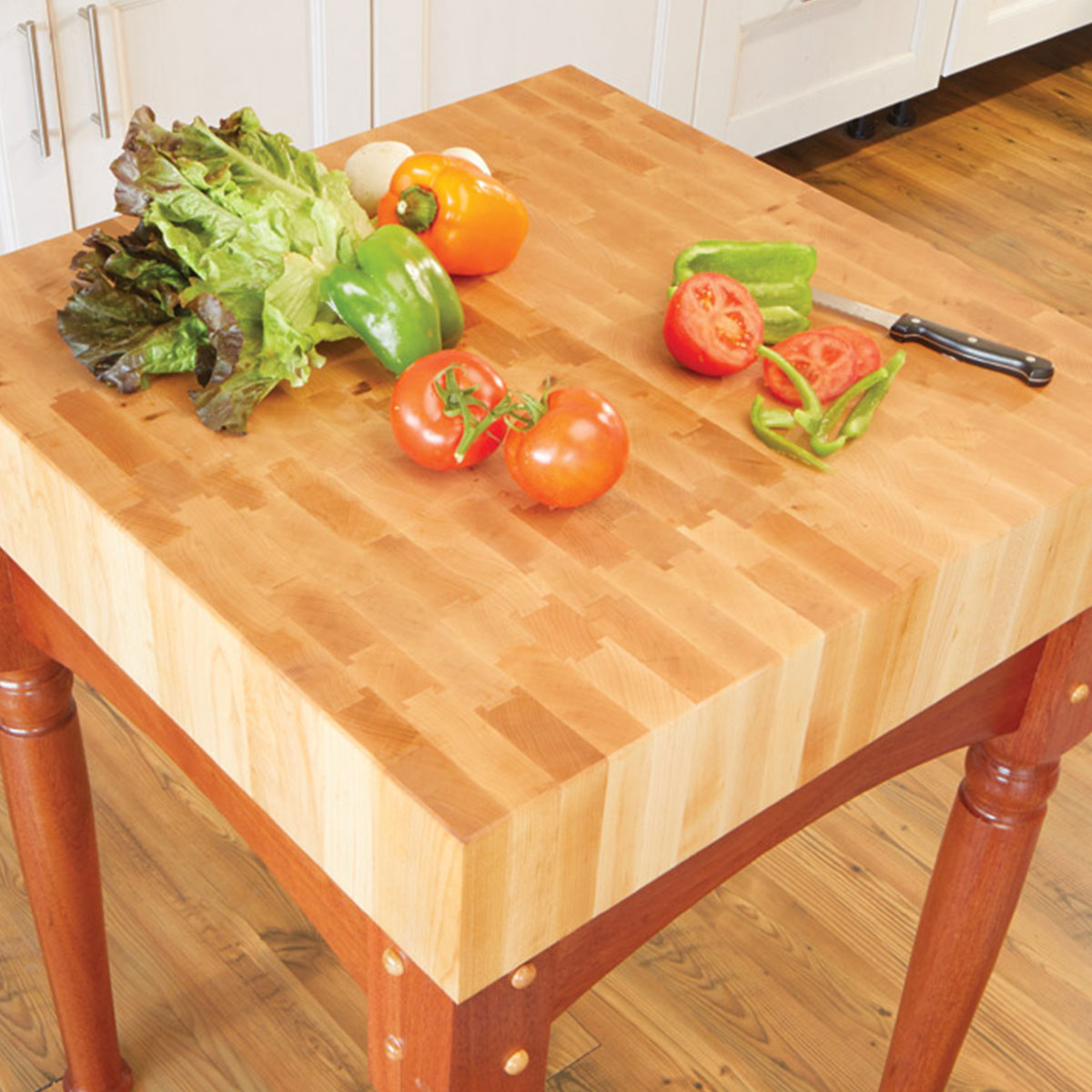 Woodsmith Butcher Block Standard Plan & Premium Shop Drawings
