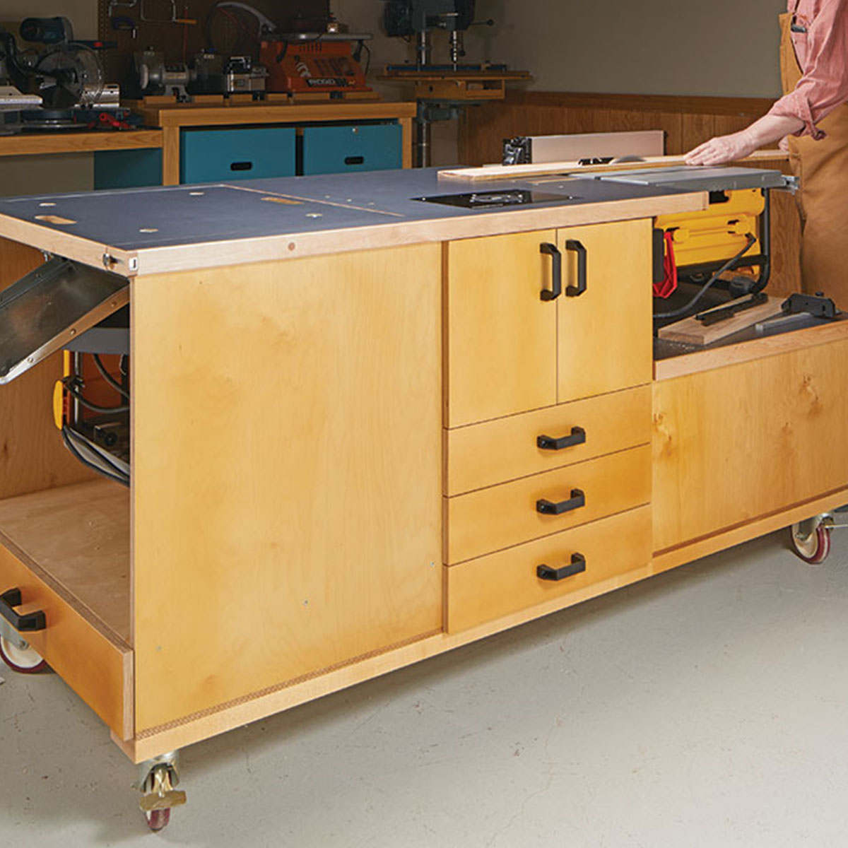 Woodsmith All-In-One Workstation Standard Plan & Premium Shop Drawings