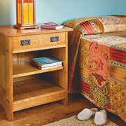 Woodsmith Craftsman Nightstand Standard Plan & Premium Shop Drawings