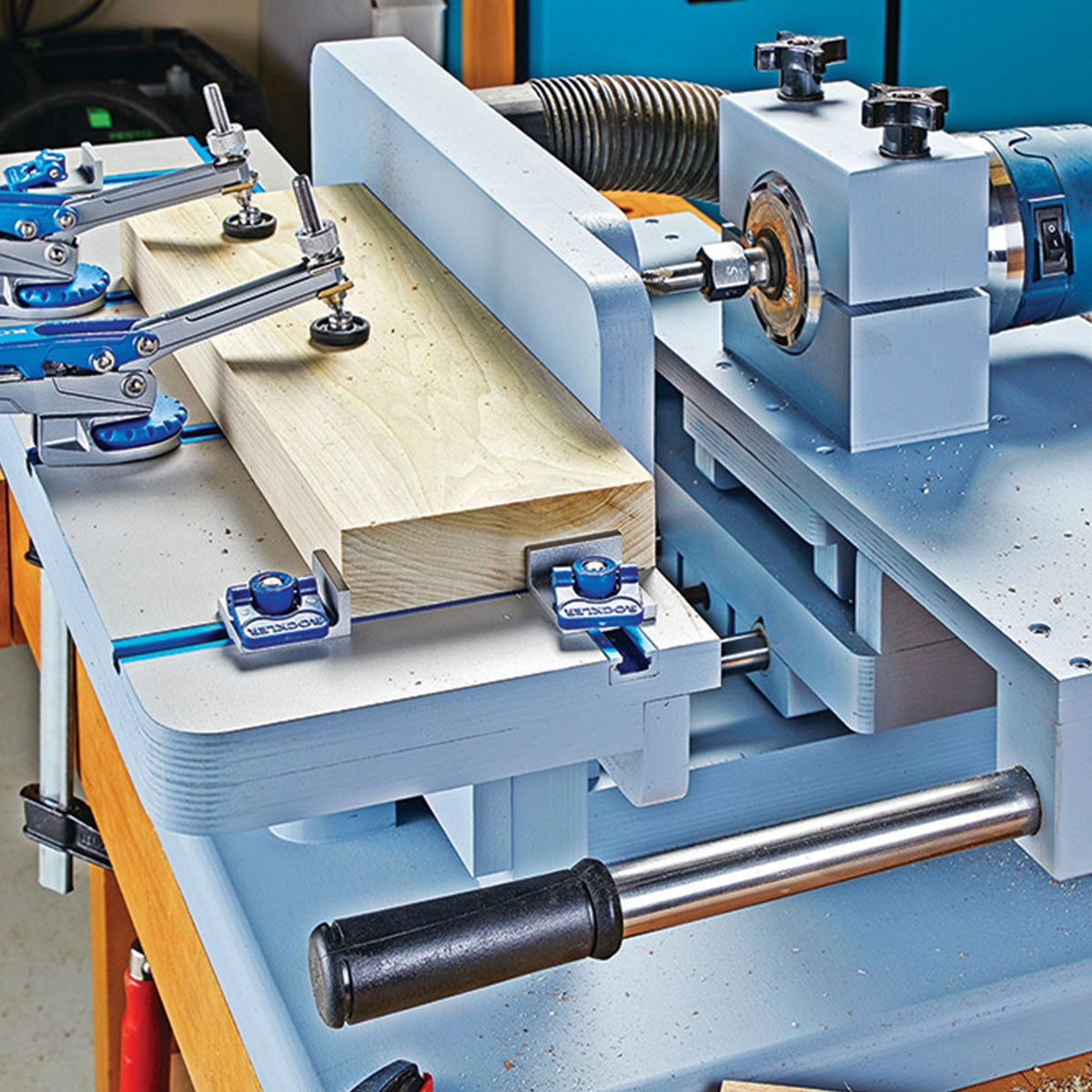 Woodsmith Horizontal Mortising Machine Standard Plan & Premium Shop Drawings