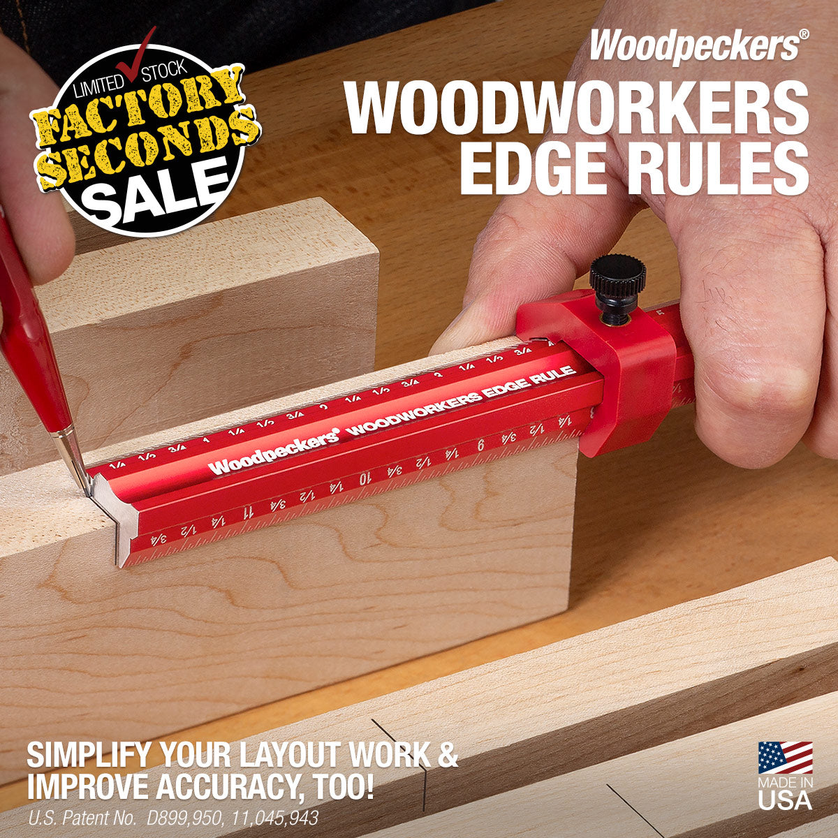Woodworkers Edge Rule Set - Factory Seconds