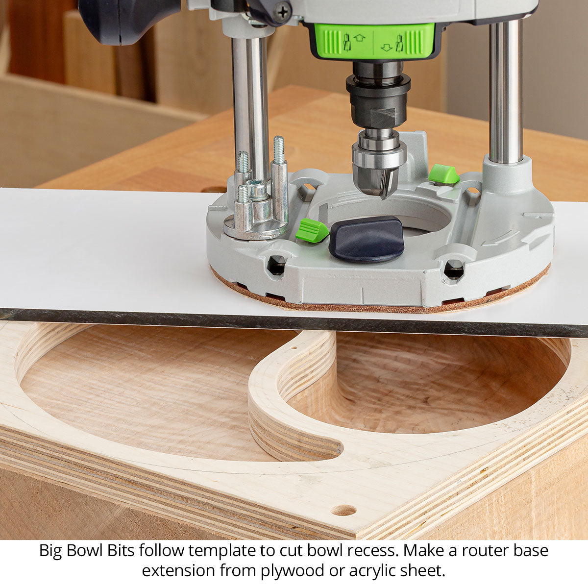 Big Bowl Router Bits - Carbide Head - 3-Flute