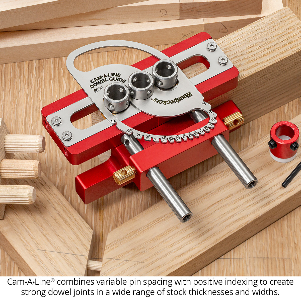 Cam-A-Line | Self Centering Dowel Jig Kit | Doweling Jig – Woodpeckers