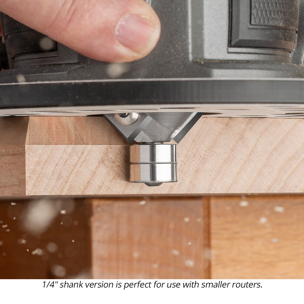 Chamfer Router Bits With Replaceable Carbide Inserts - Double Bearing