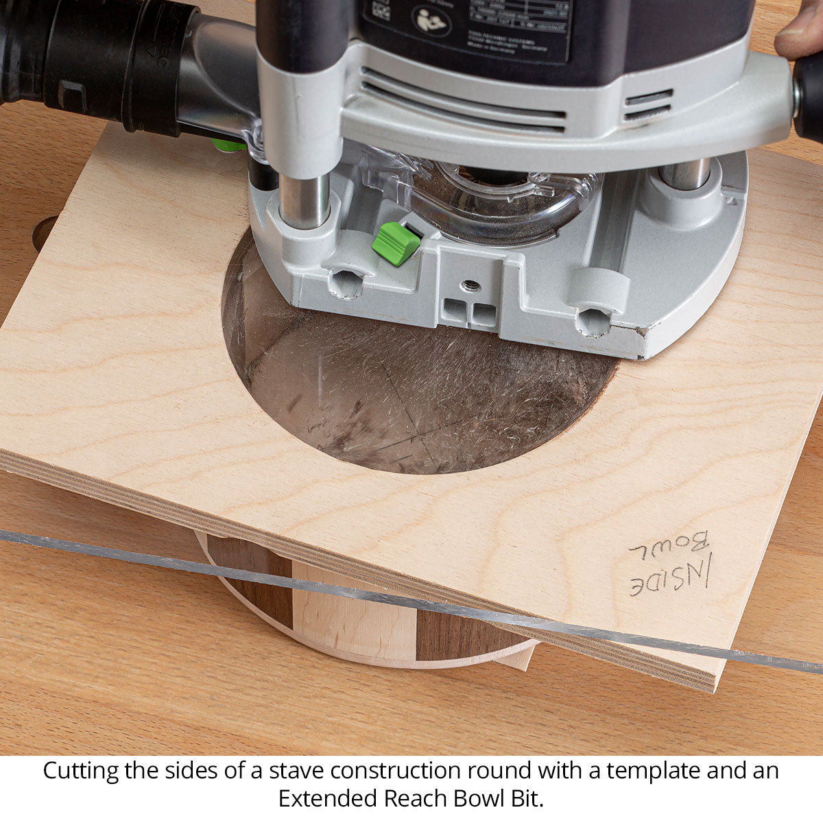 Extended Reach Bowl Router Bits - Carbide Tipped - 3 Flute
