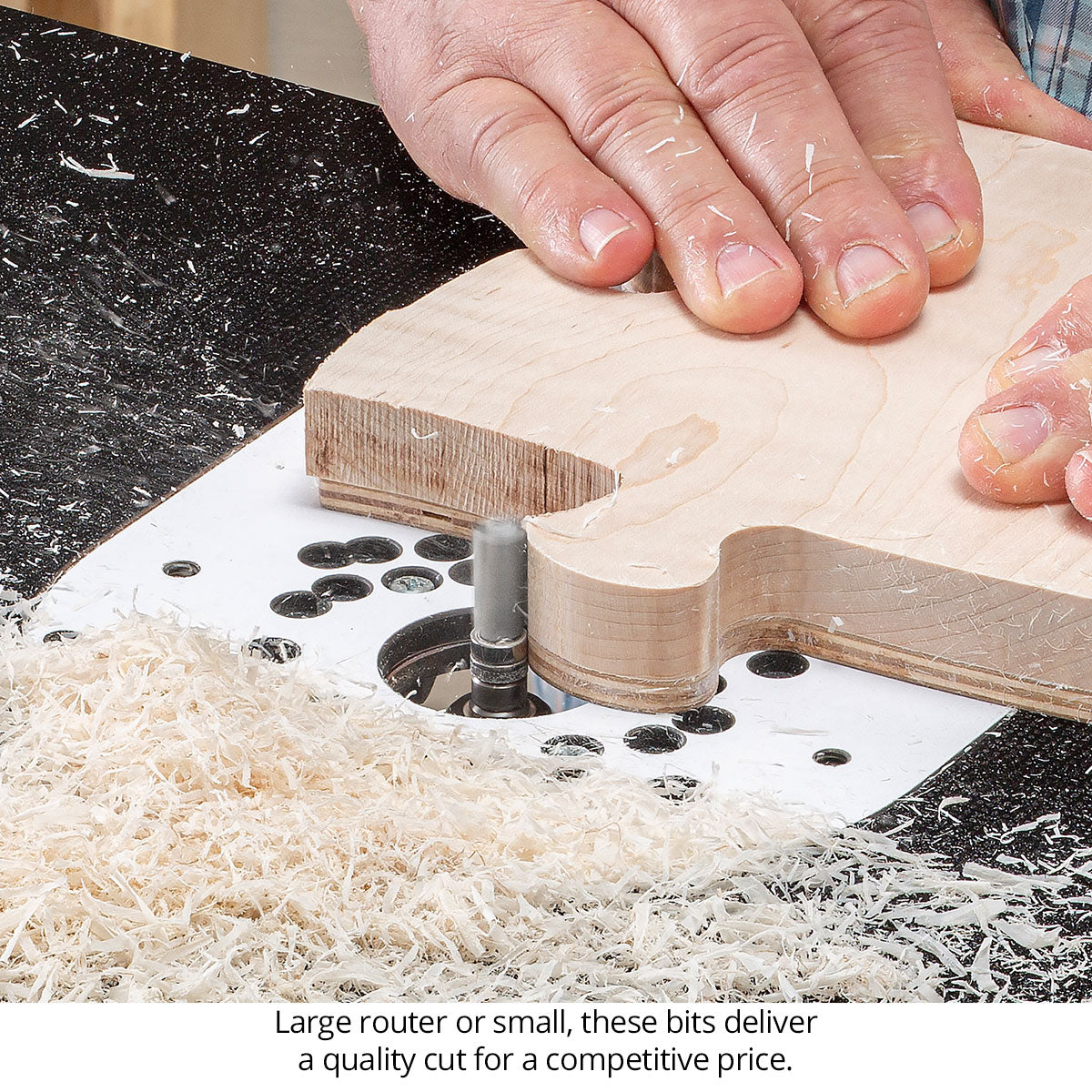 Template Pattern Router Bits - Carbide Tipped - 1/4 Shank - 3/8 Diameter - 2 Flute