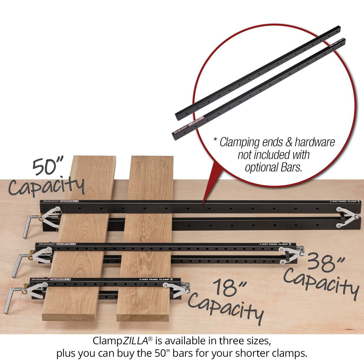 Clampzilla 3.0 4-Way Panel Clamp