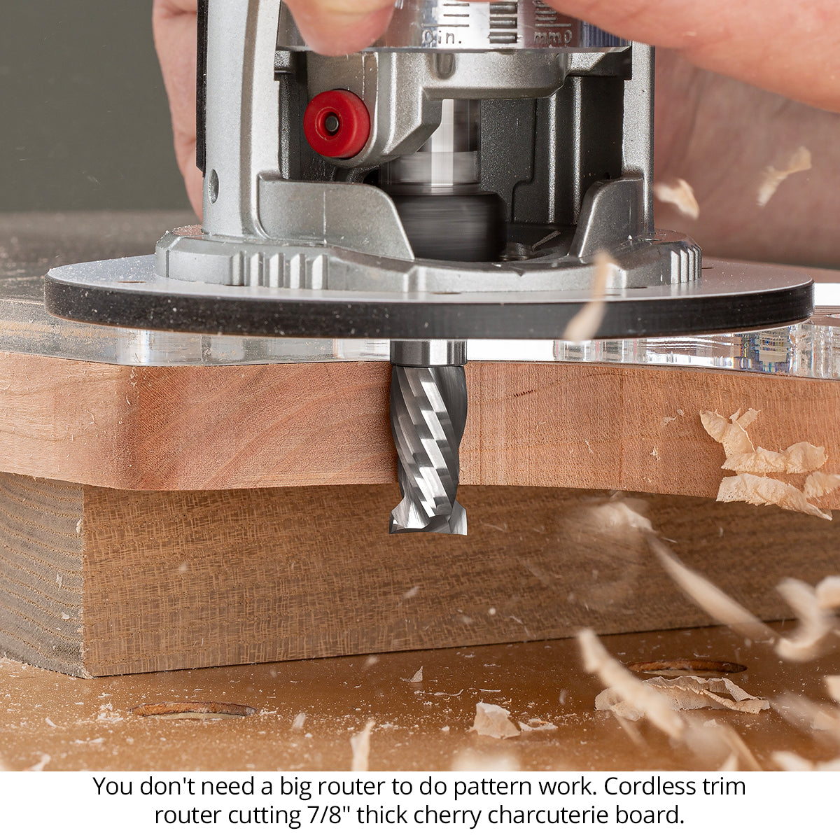 Compact Compression Pattern & Mortising Trim Router Bit - 1/4 Shank - Solid Carbide