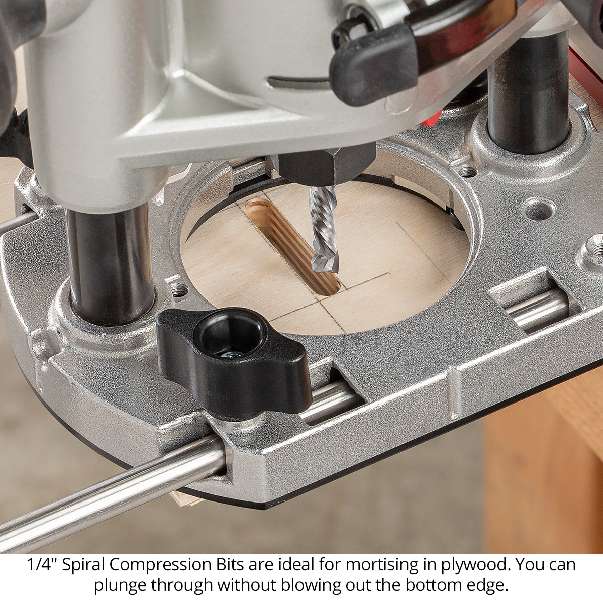Compression Router Bits - 1/4 Shank - Solid Carbide