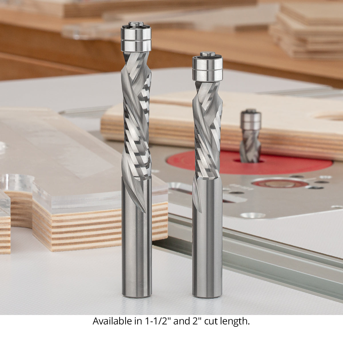 Compression Flush Trim Router Bits - 1/2 Shank - Solid Carbide