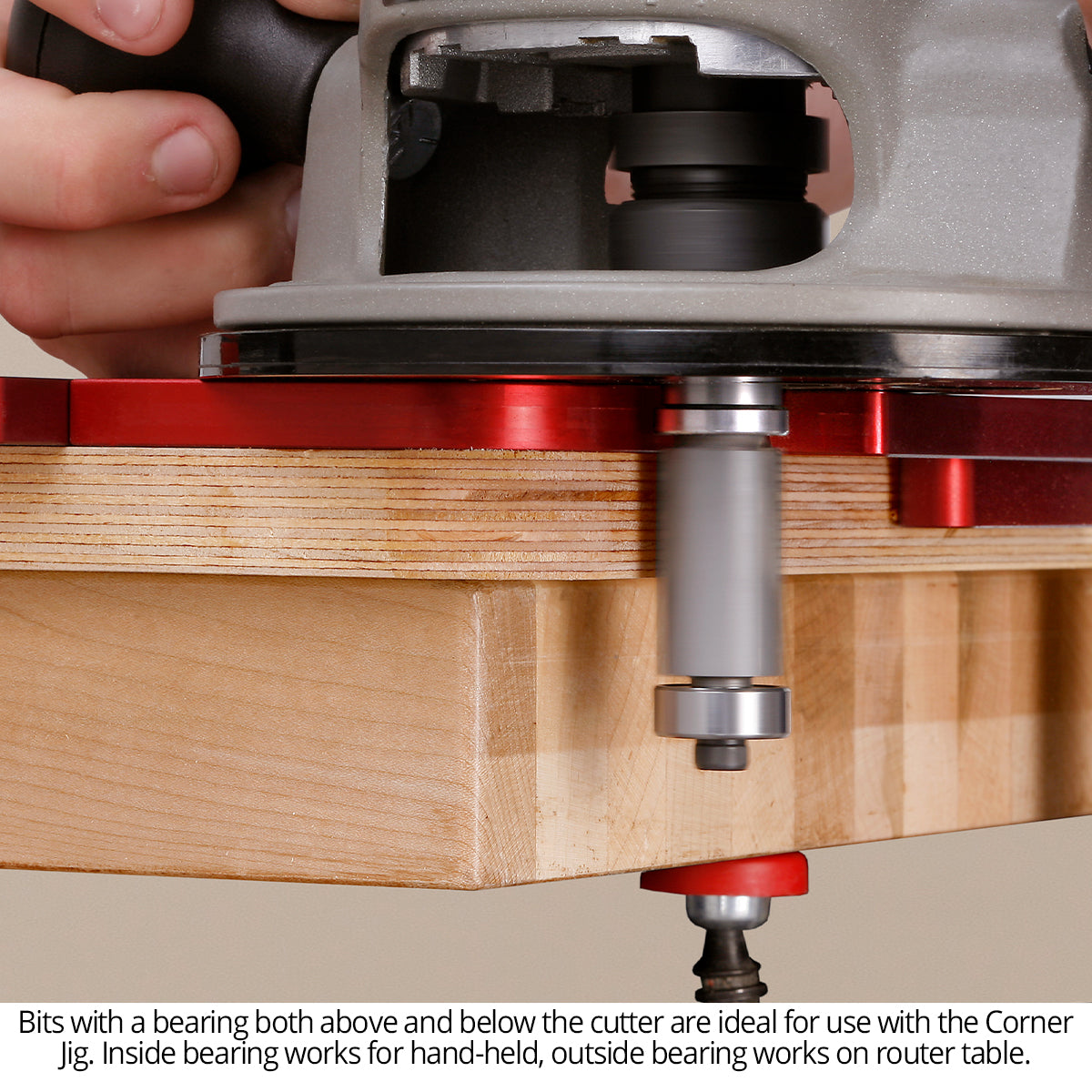 Corner Jig for Radius & Chamfer Cuts