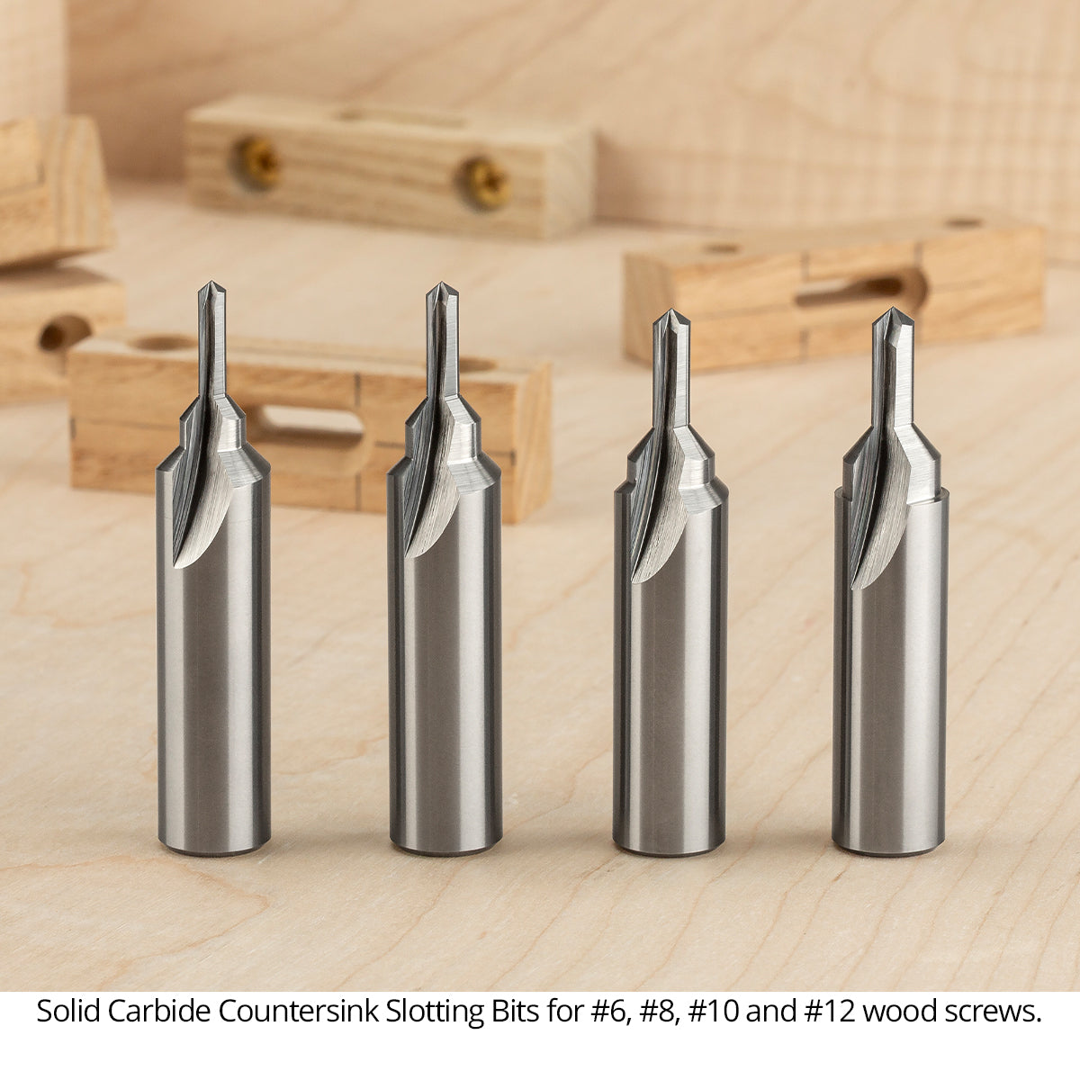 Countersink Slotting Router Bits - Solid Carbide