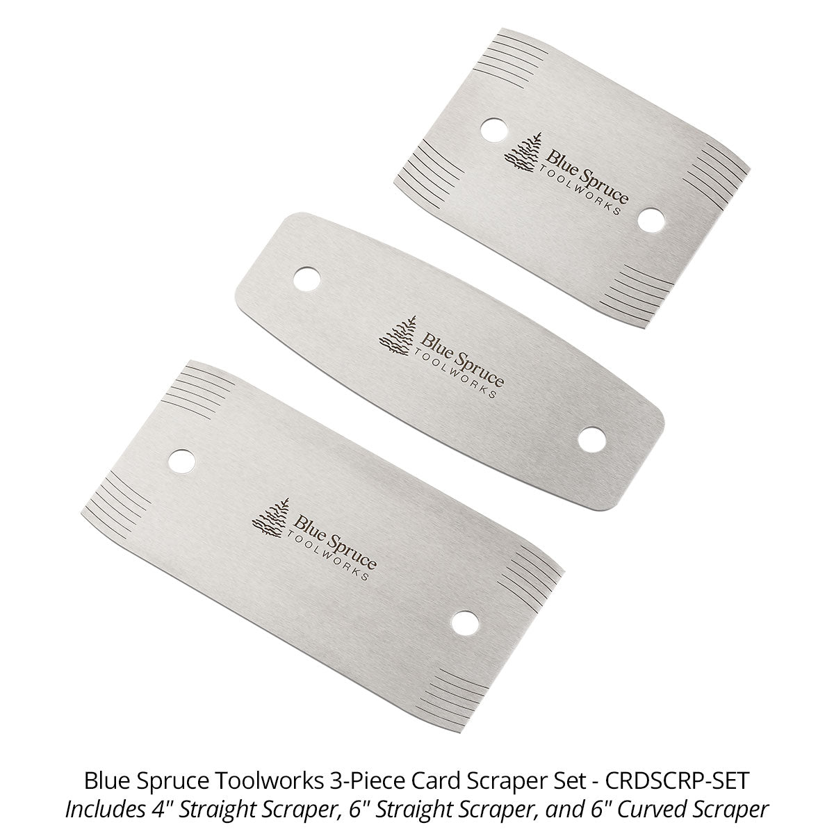 Blue Spruce Toolworks 3-Piece Card Scraper Set