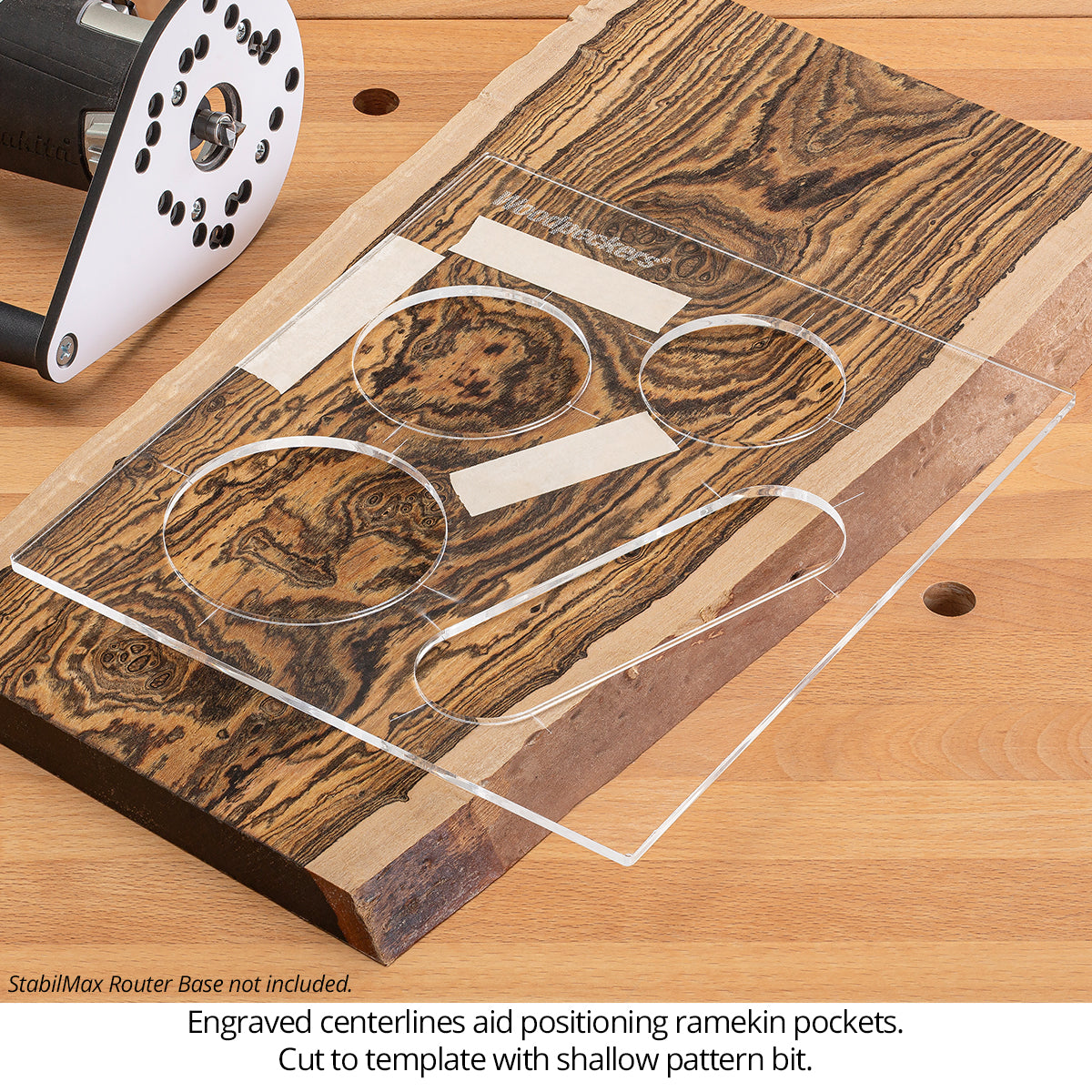 Acrylic Cutting Board Router Templates For Woodworking – Woodpeckers