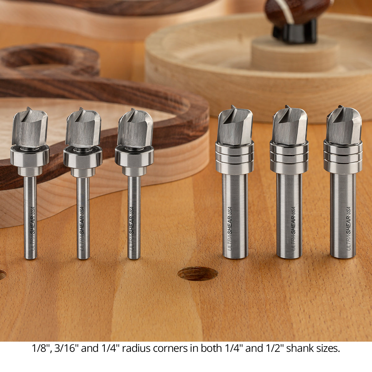 Deep Reach Bowl Router Bits - Carbide Head - 3-Flute