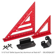 DelVe Square - 6" and 3.5" - Aluminum + Rack-Its - OPEN BOX