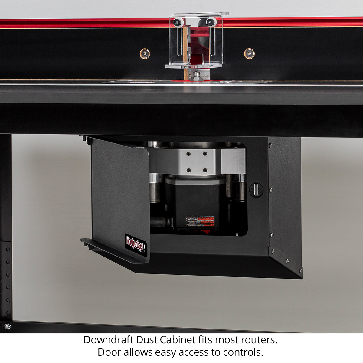 Router Table Dust Cabinet – Capture More Dust Below Table