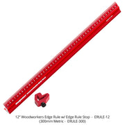Woodpeckers 12" Woodworkers Edge Rule with Edge Rule Stop - OPEN BOX