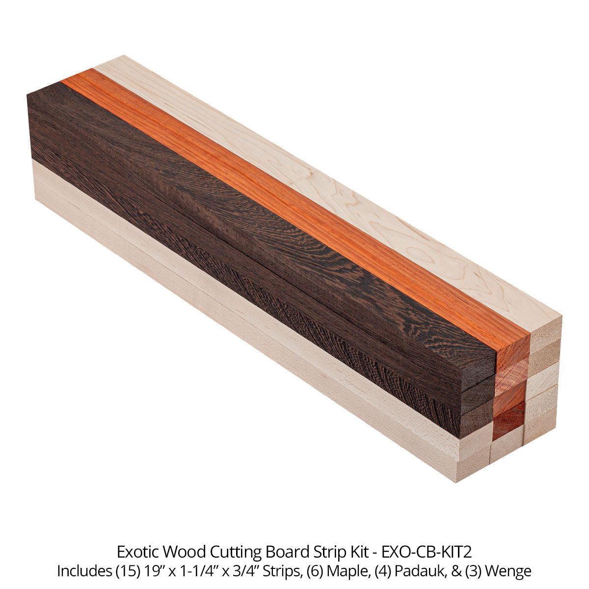 Cutting Board Kits - North American Hardwood - EXO-CB-KIT2