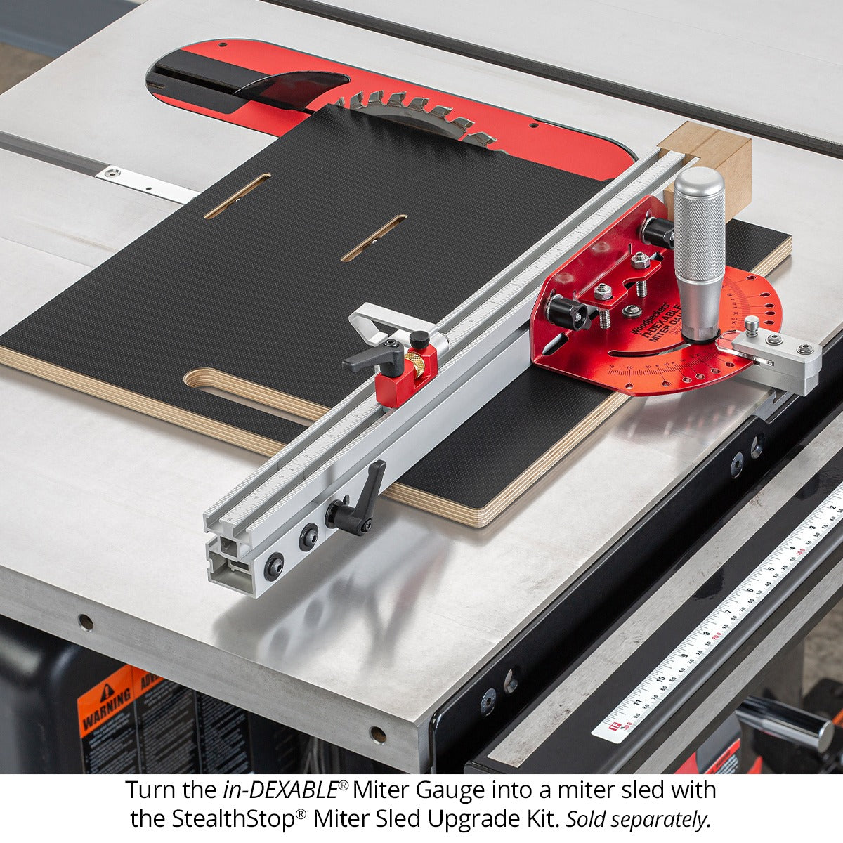 in-DEXABLE Miter Gauge - Sled & Drop Zone Upgrades