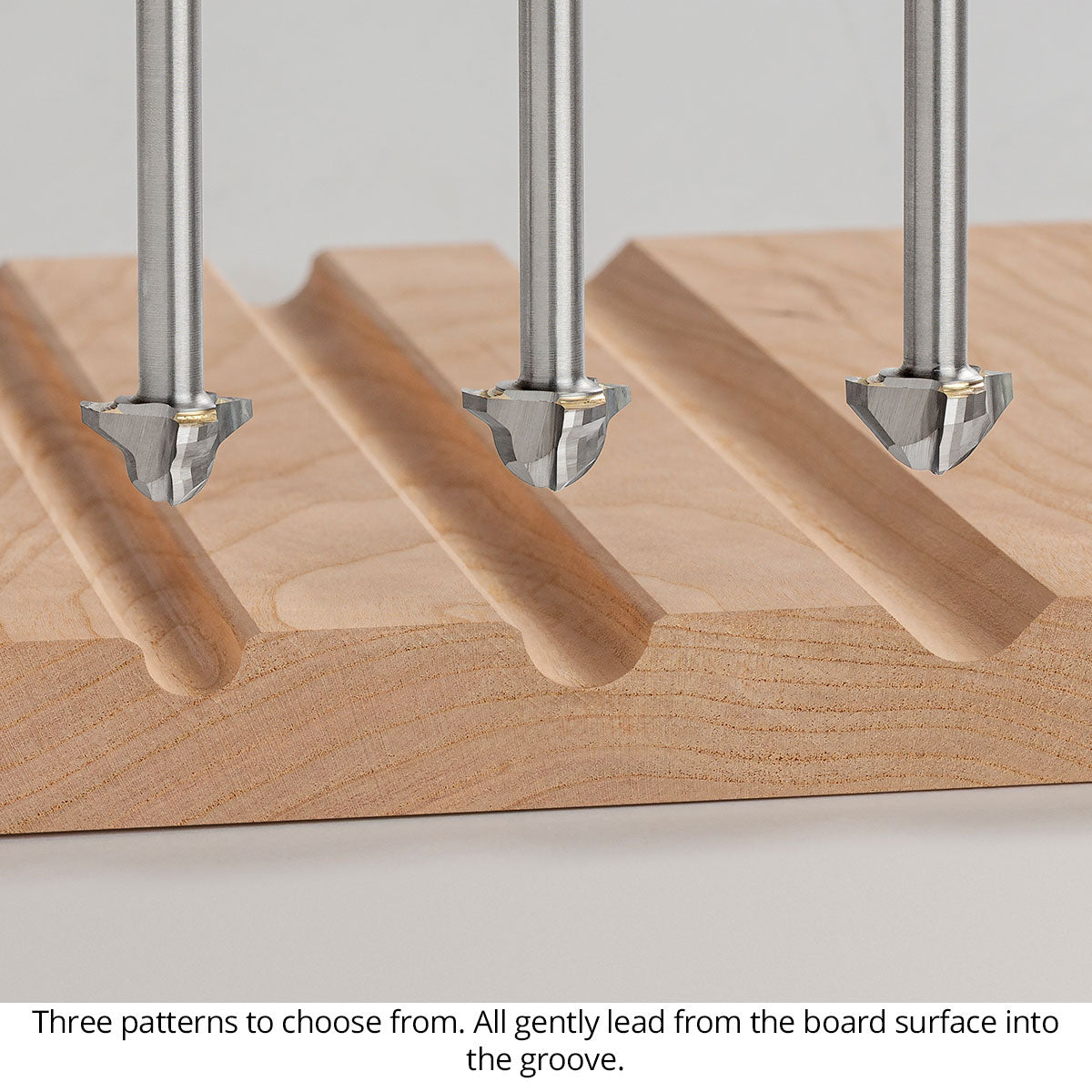 Juice Groove Router Bits - Round Nose - Carbide Head - 3-Flute