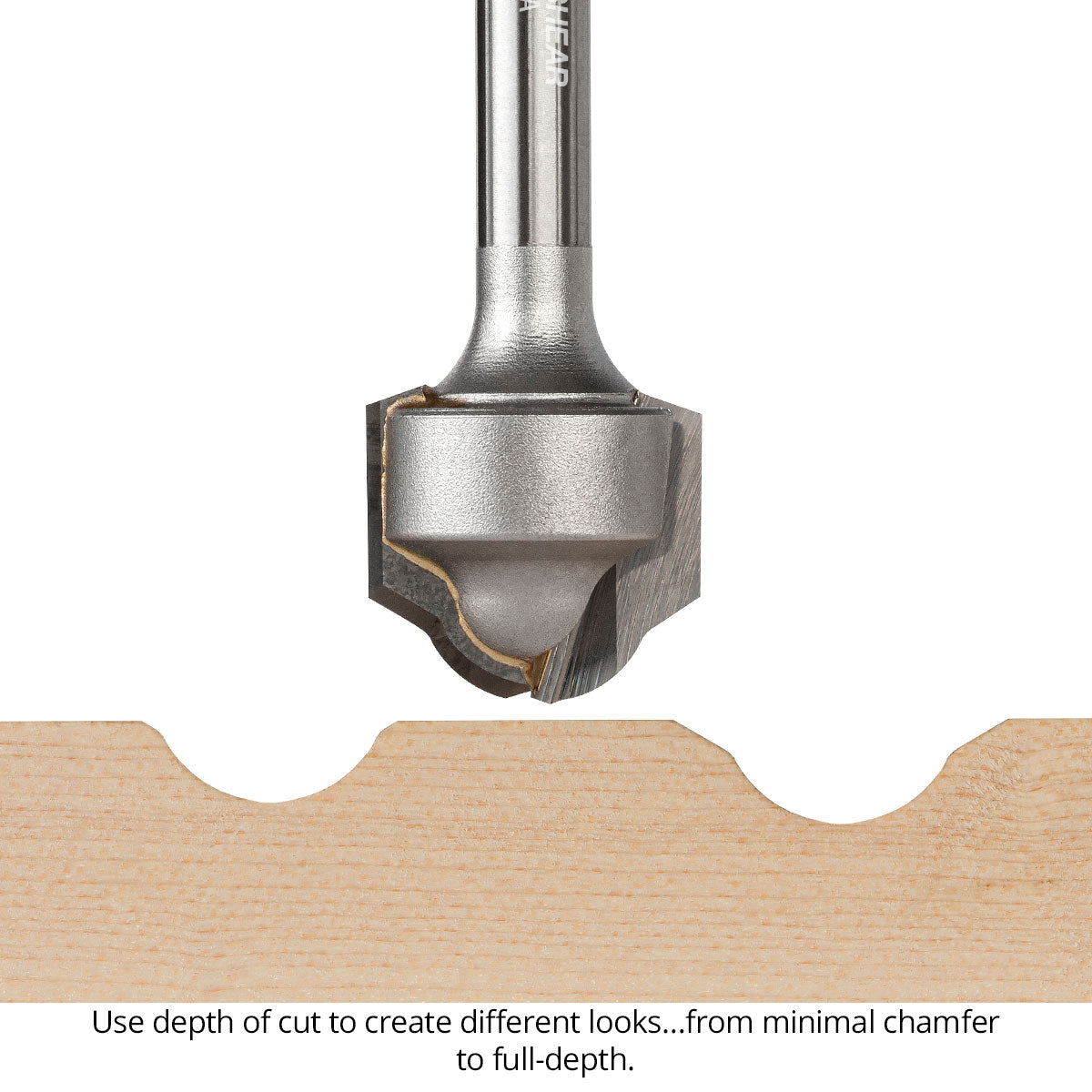 Juice Groove Router Bits - Round Nose - Carbide Tipped - 2-Flute