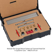 Deluxe Modular Bar Gauge System with Trammel Head Set - Systainer Case - OPEN BOX